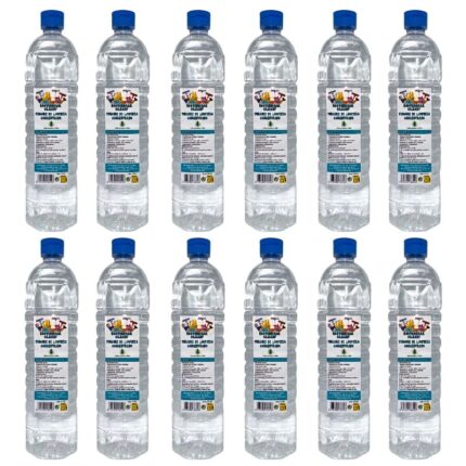 Pack de 12 botellas de vinagre de limpieza concentrado.